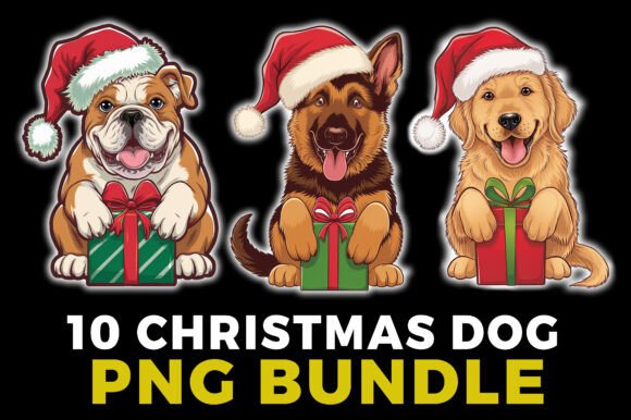 10 Cute Christmas Dog PNG Bundle: A Designer’s Honest Take