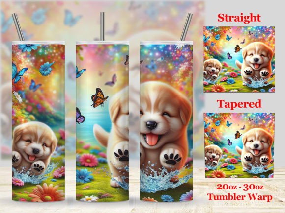 Cute Dog Flowers Tumbler Wrap: Embroidery Review