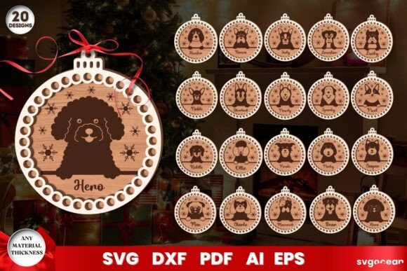 Dog Breed Christmas Ornaments