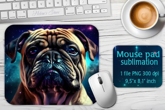 Galaxy Pug Dog Sublimation Design Review