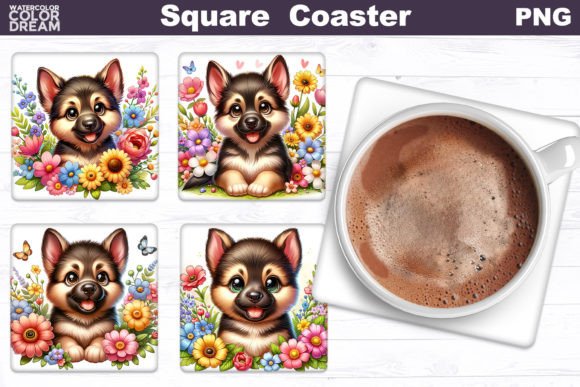 German Shepherd Square Coaster Review