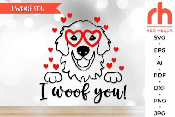 I Woof You SVG, Valentine’s Shirt Design