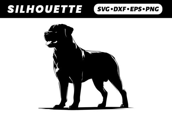 Majestic Labrador Silhouette, Side View