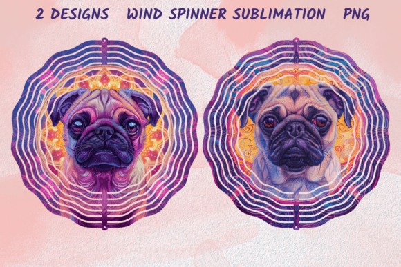 Pug Wind Spinner Adorable Dog Embroidery Review