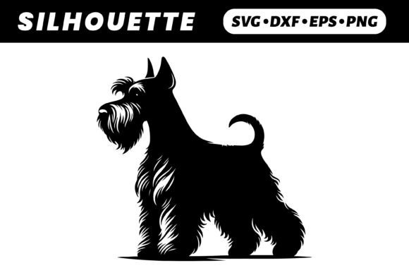 Silhouette of a Miniature Schnauzer
